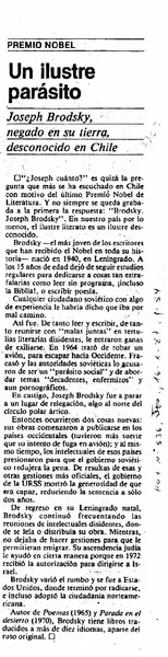 Un Ilustre parásito.  [artículo]