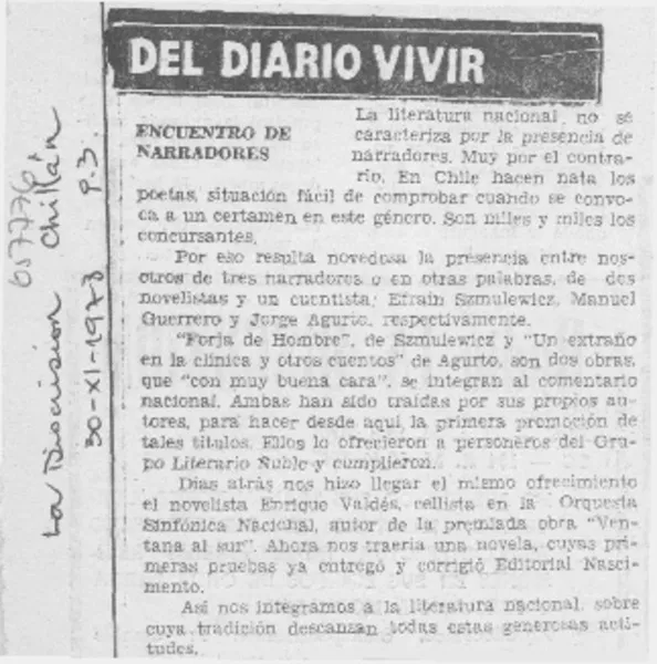Encuentro de narradotres  [artículo]