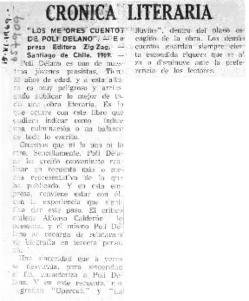 Crónica Literaria  [artículo].
