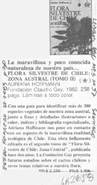 La Maravillosa y poco conocida naturaleza de nuestro país--  [artículo]