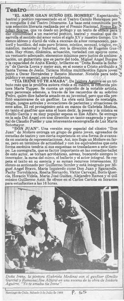 Teatro  [artículo].