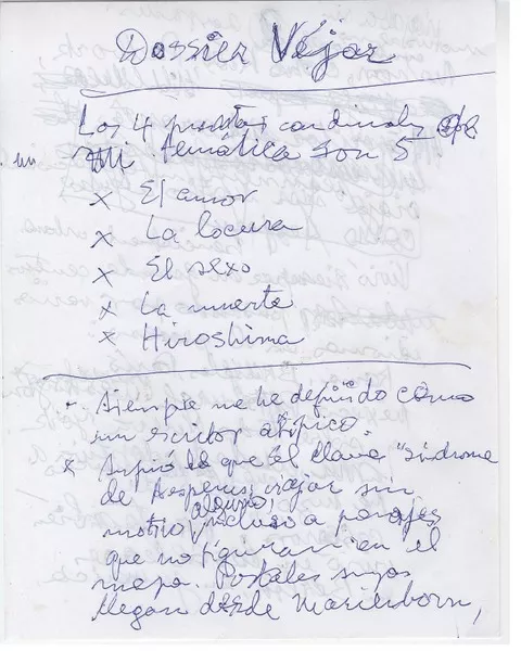 Apuntes temáticos  [manuscrito] Claudio Giaconi.