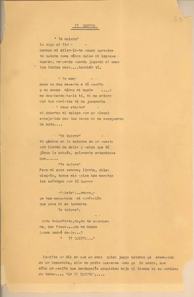Te quiero  [manuscrito] Rolando Cárdenas.