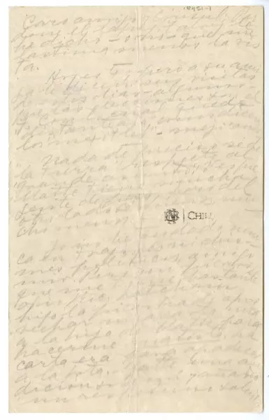 [Carta]1952, Nápoles, Italia [a] Humberto Díaz-Casanueva  [manuscrito] Gabriela Mistral.
