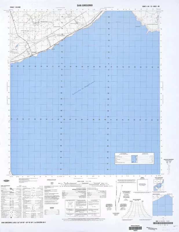 San Gregorio  [material cartográfico] Instituto Geográfico Militar de Chile.