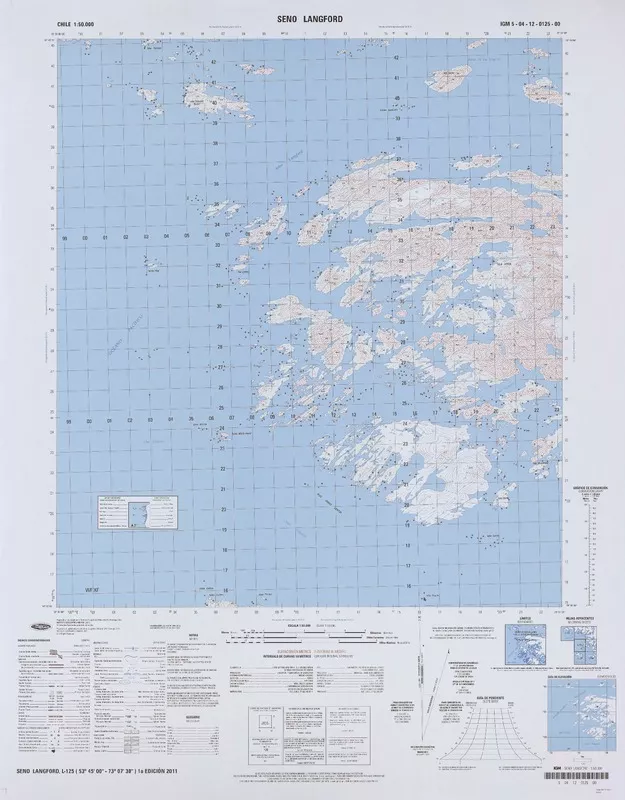 Seno Langford  [material cartográfico] Instituto Geográfico Militar.