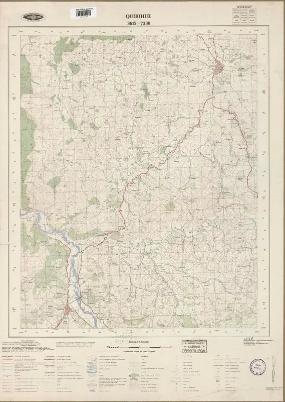 Quirihue  [material cartográfico] Instituto Geográfico Militar de Chile.