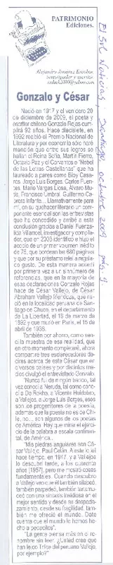 Gonzalo y César  [artículo].