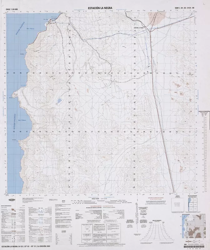 Estación La Negra  [material cartográfico] Instituto Geográfico Militar de Chile.