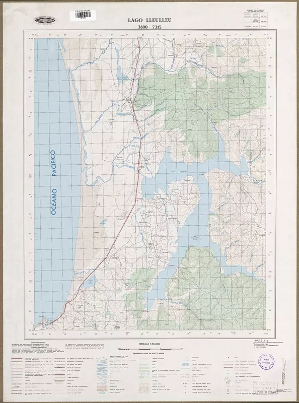 Lago Lleulleu  [material cartográfico] Instituto Geográfico Militar de Chile.
