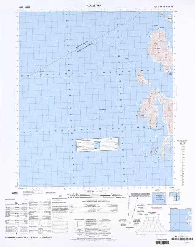 Isla Astrea  [material cartográfico] Instituto Geográfico Militar de Chile.