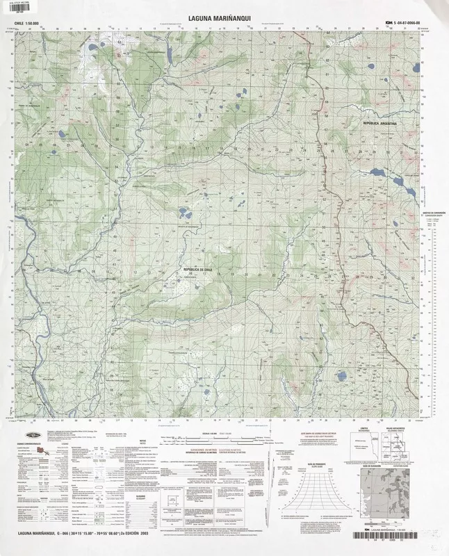 Laguna Mariñanqui  [material cartográfico] Instituto Geográfico Militar de Chile.