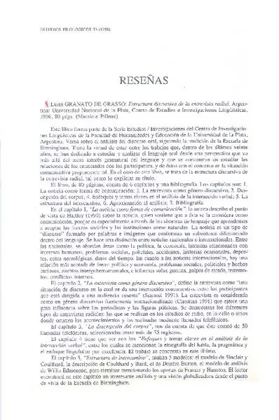 Estructura discursiva de la entrevista radial  [artículo]