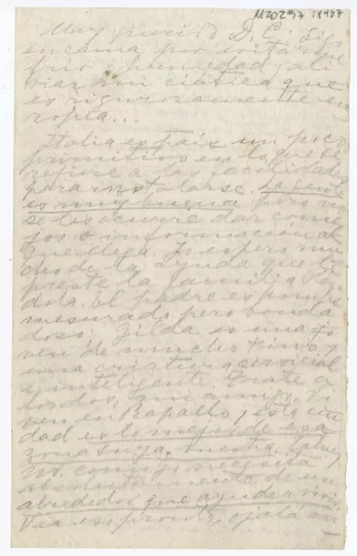 [Carta] [1952] [Italia] [a] Humberto Díaz Casanueva  [manuscrito] Gabriela Mistral.