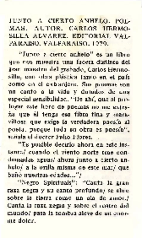 Junto a cierto anhelo.  [artículo]