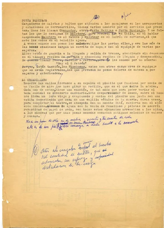 [Folklore chileno]  [manuscrito] Oreste Plath.