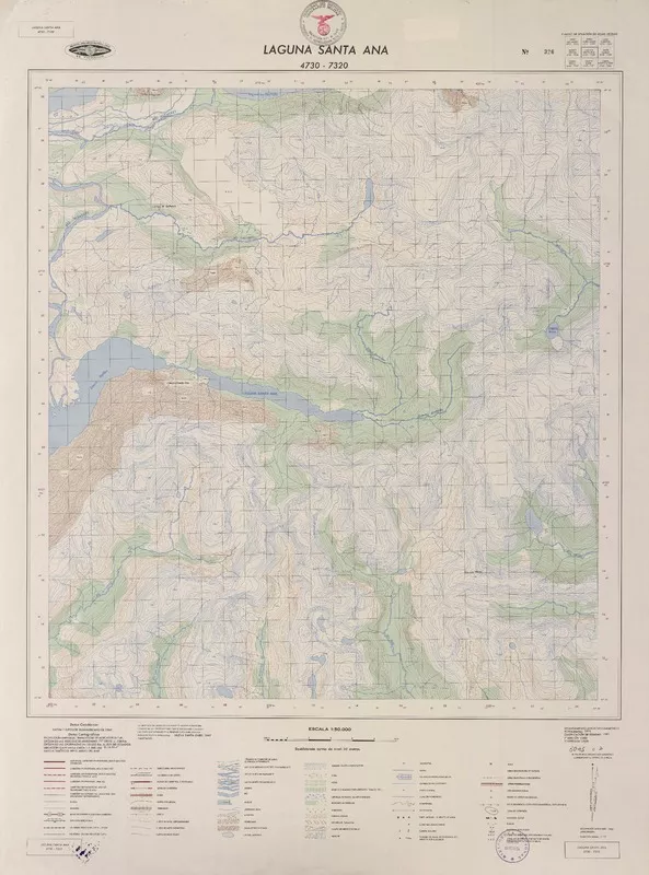Laguna Santa Ana  [material cartográfico] Instituto Geográfico Militar de Chile.