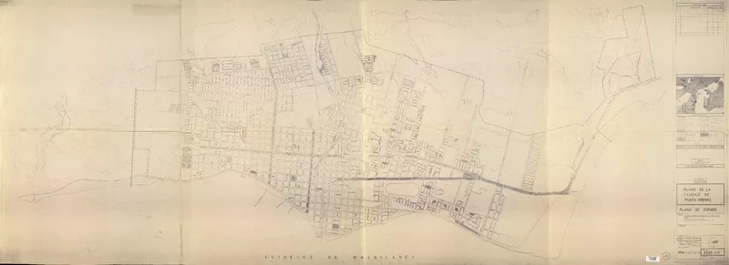 Plano de la ciudad de Punta Arenas plano de estudio [material cartográfico] : Secretaría Regional Ministerial Vivienda y Urbanismo, XIIa. Región.