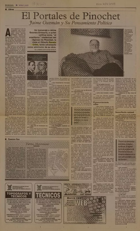 El Portales de Pinochet  [artículo] Andres González Schain.