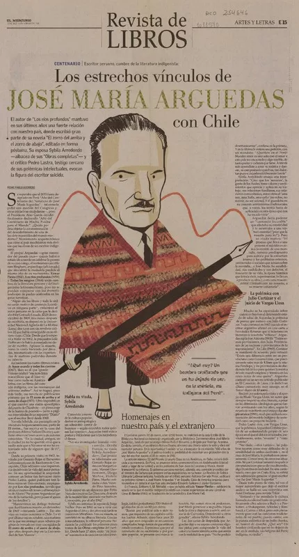 Los estrechos vínculos de José María Arguedas con Chile  [artículo] Pedro Pablo Guerrero.