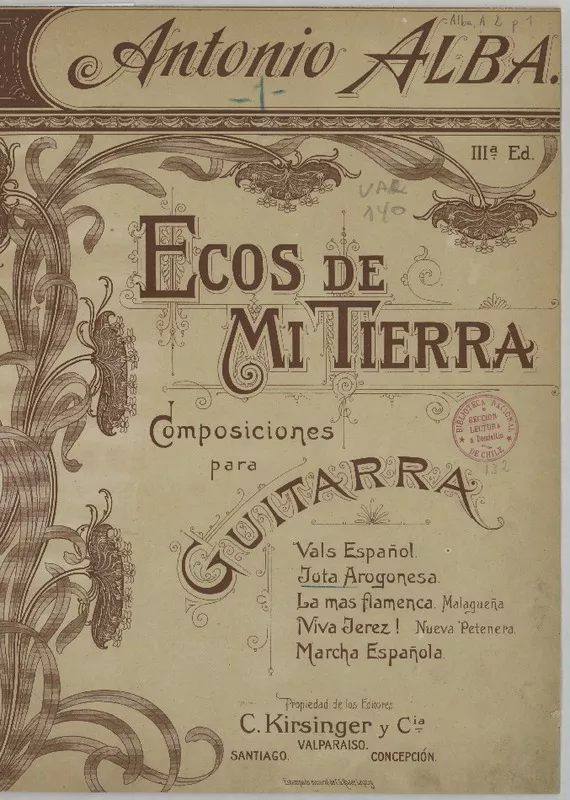 Jota aragonesa [para guitarra] [música] A. Alba.