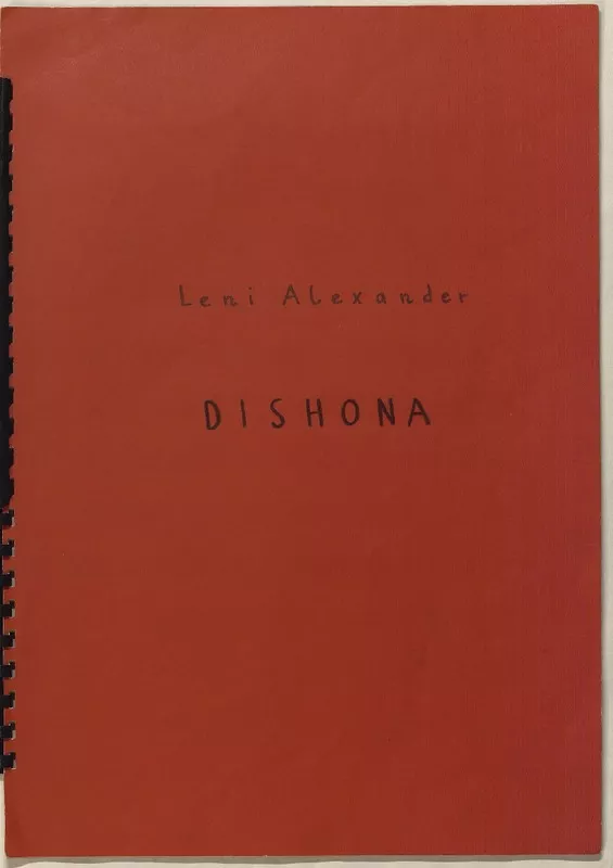 Dishona pour voix de femme, saxophone tenor et percussion [música] : Leni Alexander.