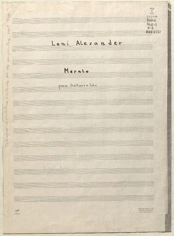 Meralo para guitarra sola [música] : Leni Alexander