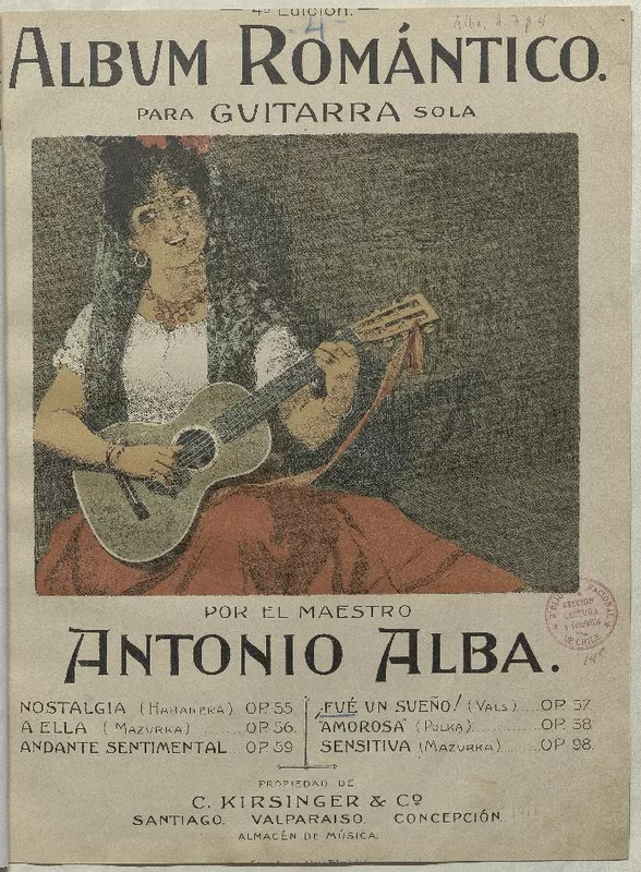 Fué un sueño! vals para guitarra [música] : Antonio Alba.