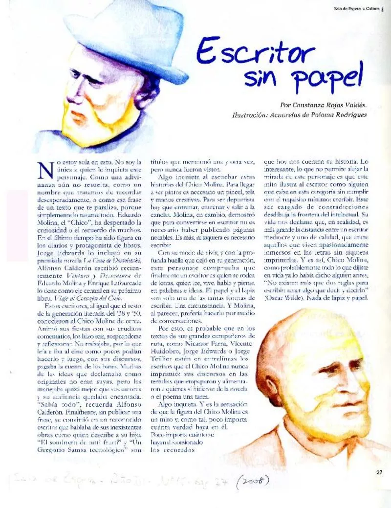 Escritor sin papel  [artículo] Constanza Rojas Valdés.