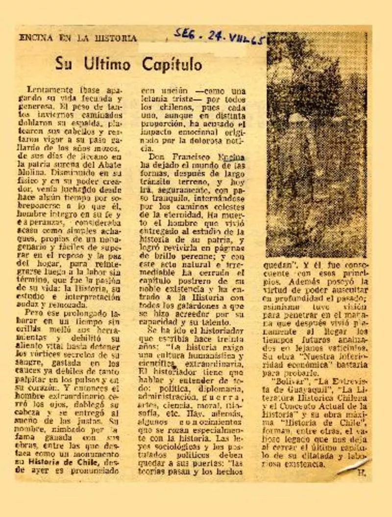 Su último capítulo.  [artículo]