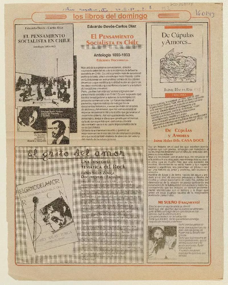 Los Libros del domingo  [artículo].