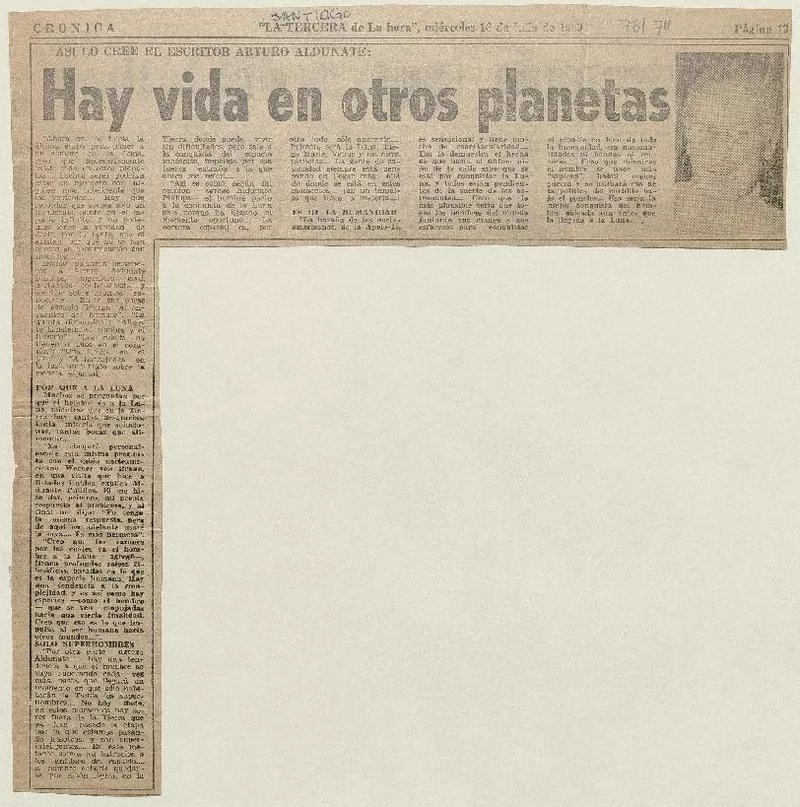 Hay vida en otros planetas  [artículo].