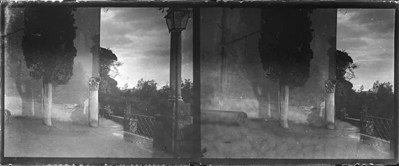 [Ángulo de la Villa Medici]  [fotografía] Julio Bertrand Vidal.