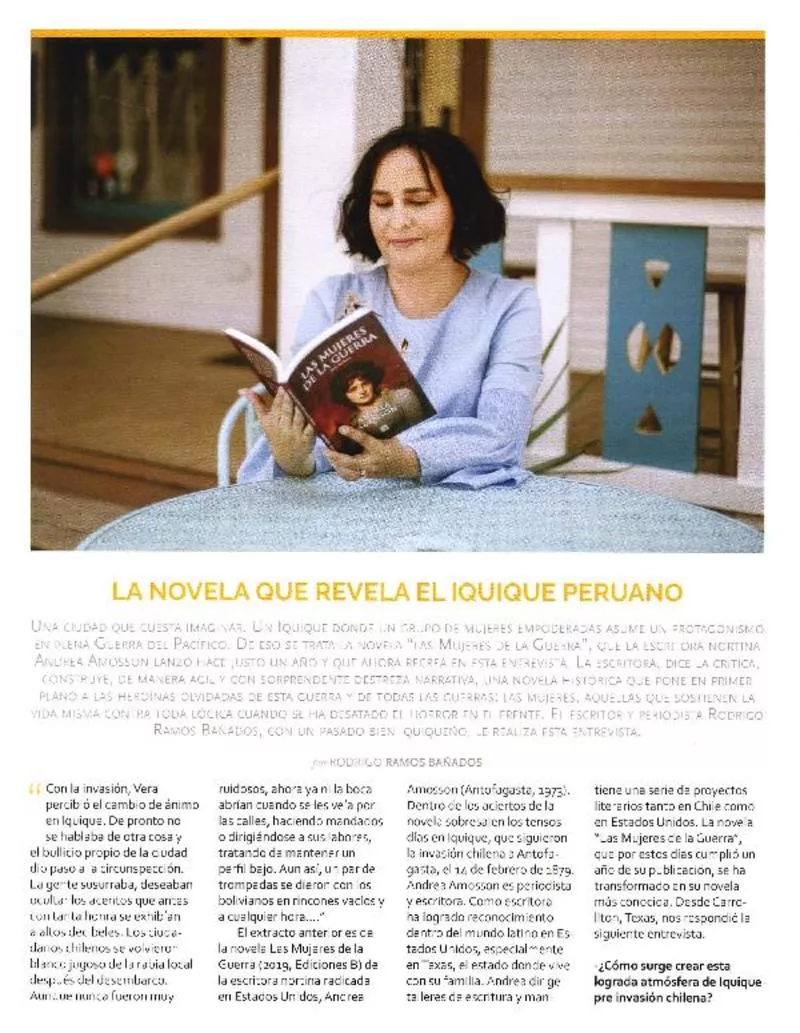 La novela que revela el Iquique peruano [entrevista] [artículo] : Rodrigo Barros Bañado.