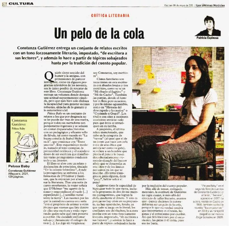 Un pelo de la cola  [artículo] Patricia Espinosa.