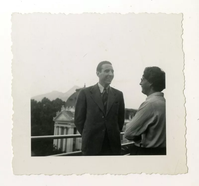Oreste Plath y Tótila Albert  [Fotografía].
