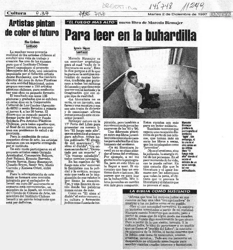Para leer en la buhardilla  [artículo] Ignacio Iñíguez.