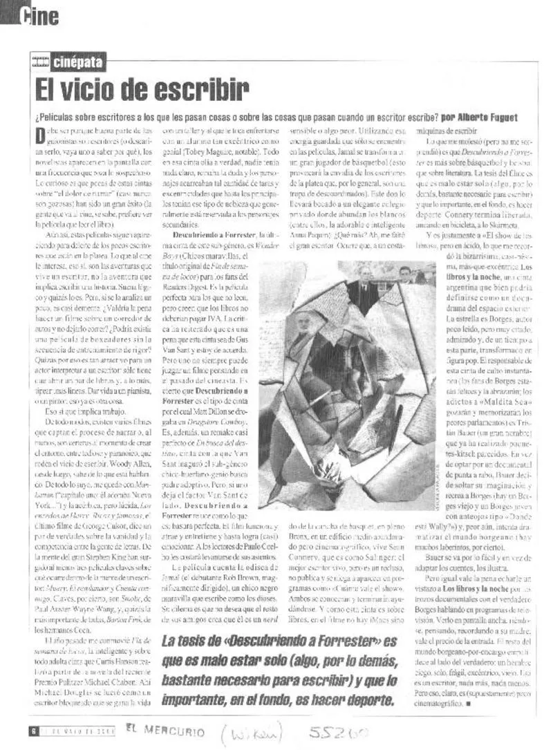 El vicio de escribir  [artículo] Alberto Fuguet.