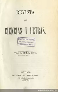 La Revista de Ciencias i Letras (1857)