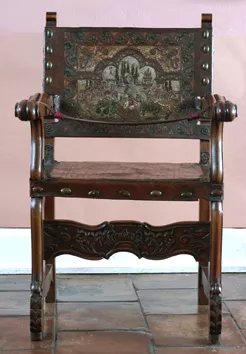 Sillón de vaqueta