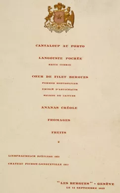 Menú Les Bergues
