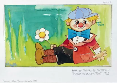 "Muñeca con flor" (Portada revista "Miao")