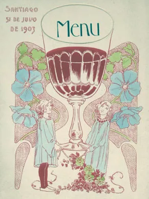 Menú en fránces
