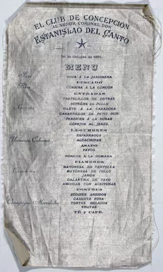 Menú a Estanislao del Canto