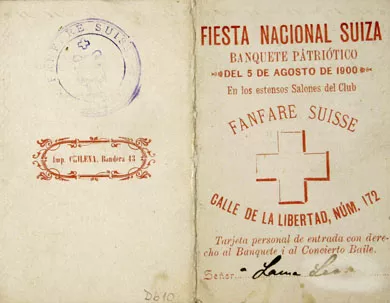 Menú Fiesta Nacional Suiza