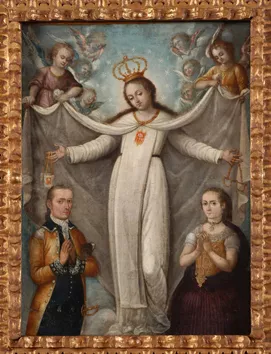 Virgen de la Merced con donantes