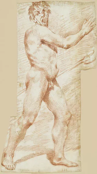 Desnudo masculino con tridente