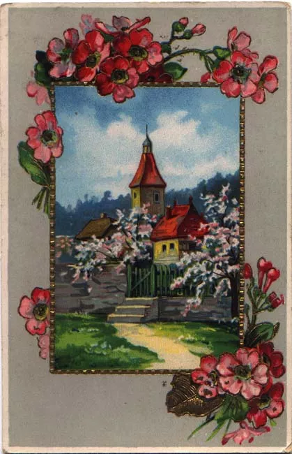 Edificio Rodeado por Flores