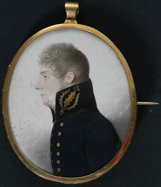 Retrato en miniatura de Daniel Forelius