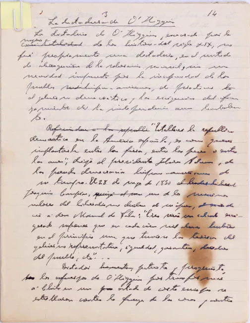 La dictadura de O´Higgins